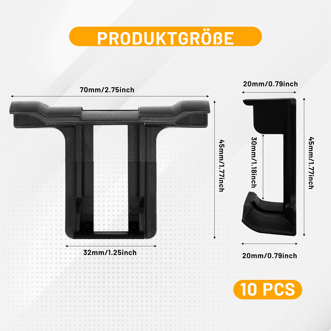 10 Stück Solarpanel Wasserablauf Clips,Solar Entwässerung Clips