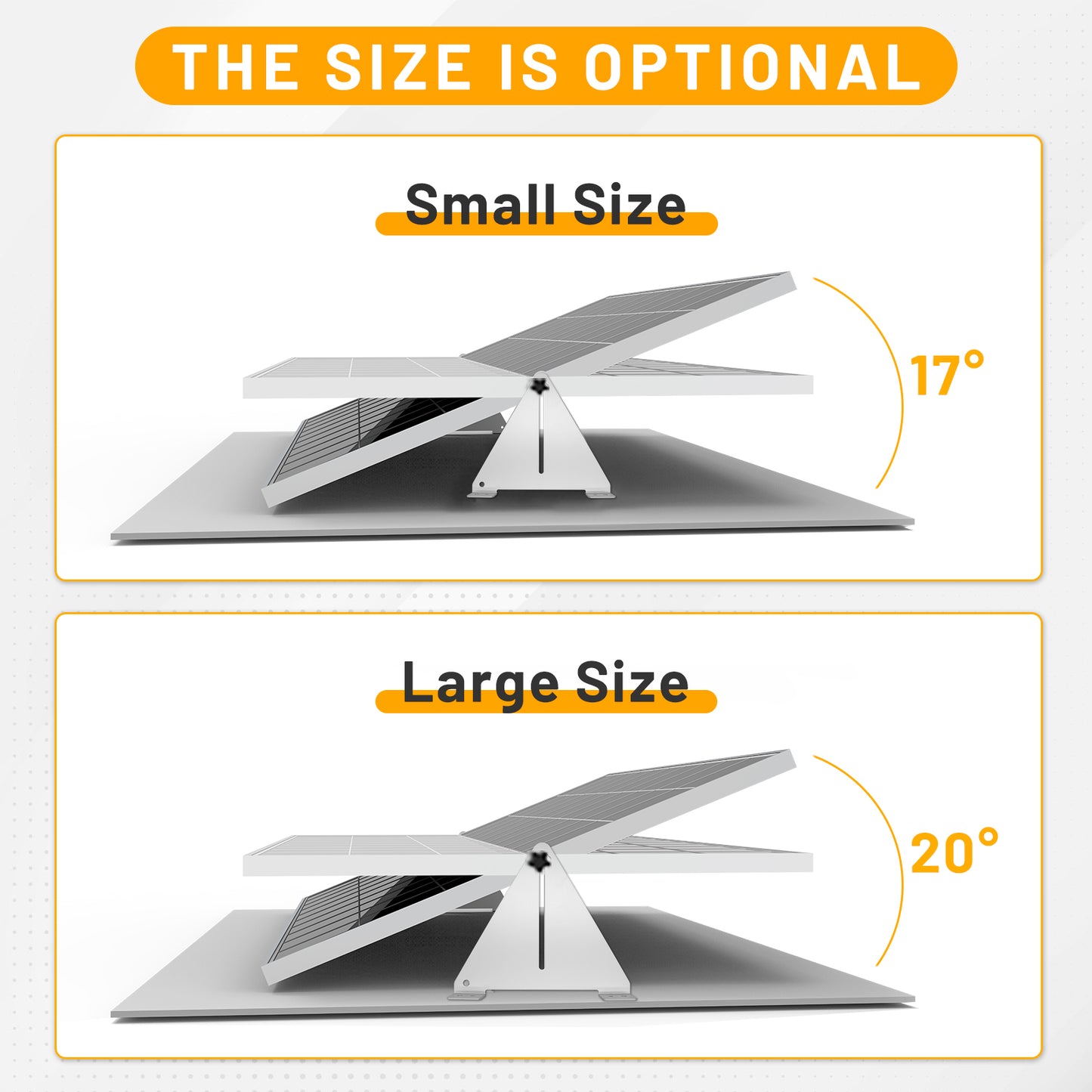 Solarpanel Kipp&Schwenkhalterungen, Befestigung Solarmodul