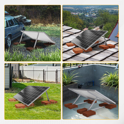 Ballastierte Aluminiumplatte, die in Kombination mit Halterungen verwendet wird, ohne die Oberfläche des Dachs zu beschädigen