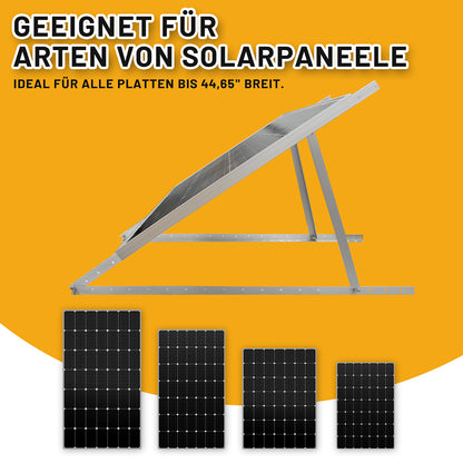 1140 mm Solarpanel Halterung mit Einstellbarem Winkel,Balkonkraftwerk für Solarpanel 100W-500W,Solarmodul Halterung für 100W-500W Solarpanel