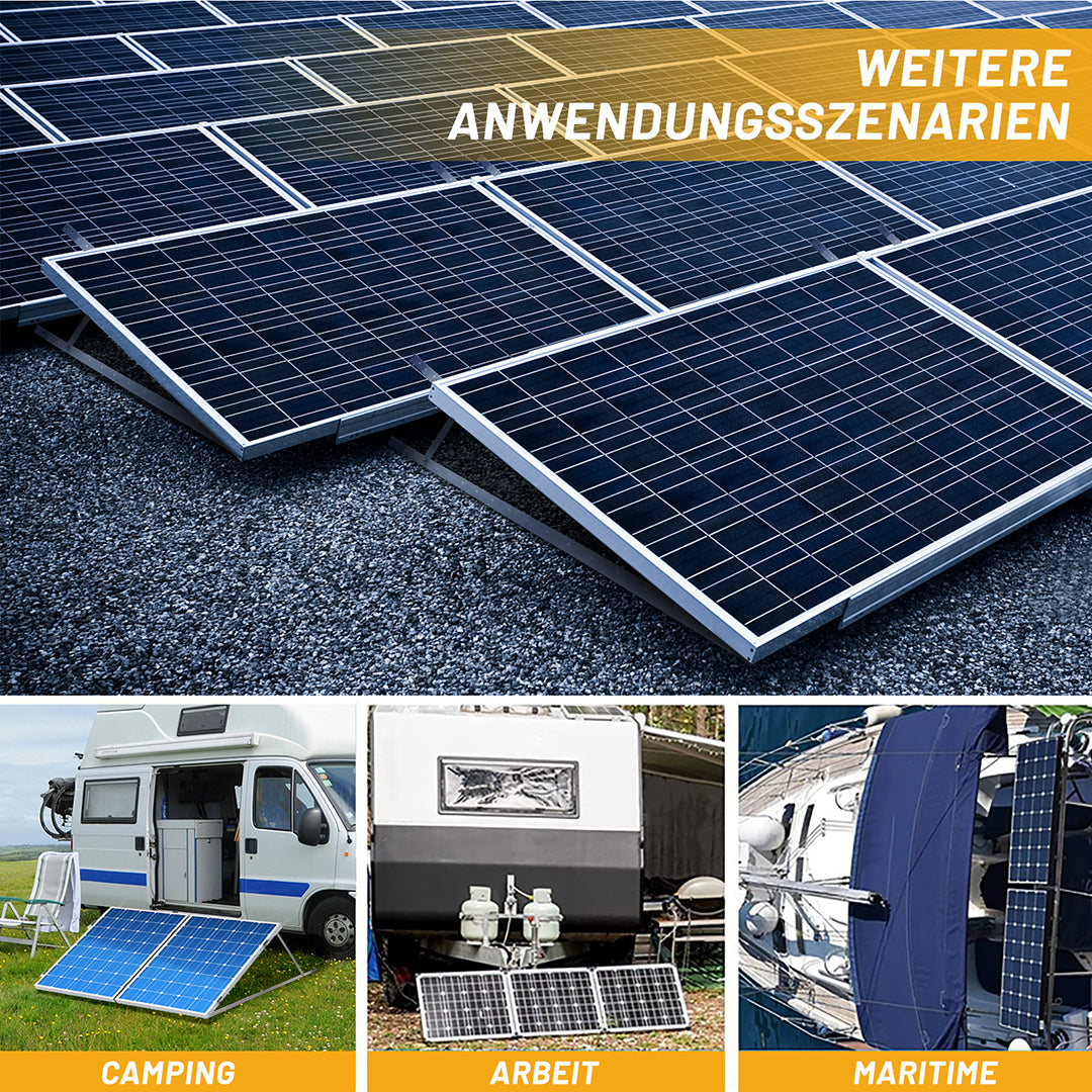 1140 mm Solarpanel Halterung mit Einstellbarem Winkel,Balkonkraftwerk für Solarpanel 100W-500W,Solarmodul Halterung für 100W-500W Solarpanel