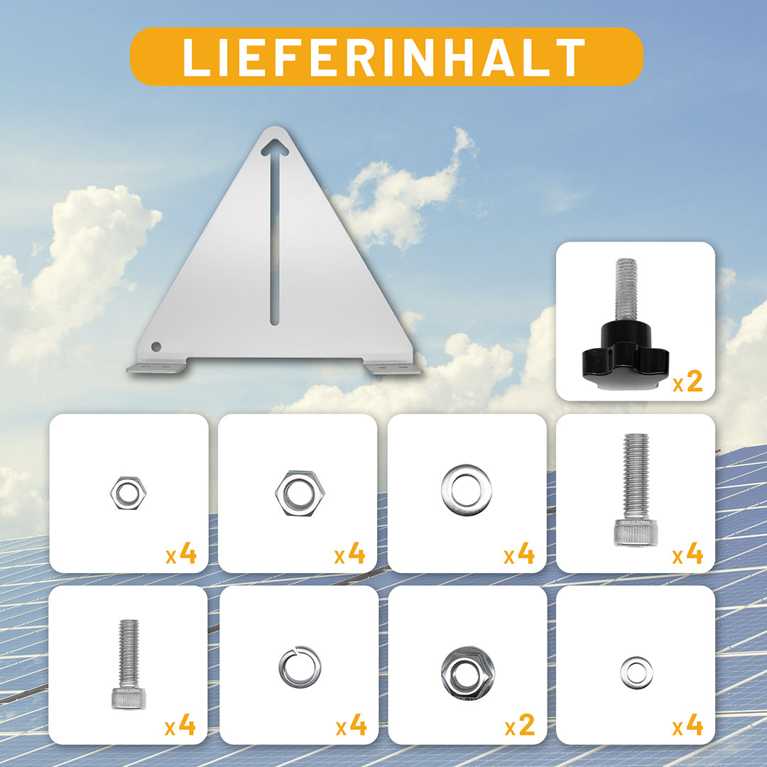 Solarpanel Kipp & Schwenkhalterungen, Befestigung Solarmodul, verstellbare Solarpaneelhalterung